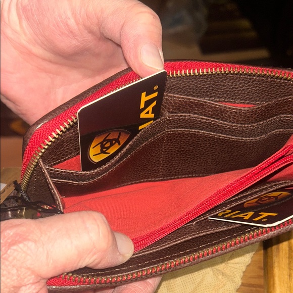 Ariat Multicolor Wallet with Fringe and Dust Bag - Picture 7 of 10